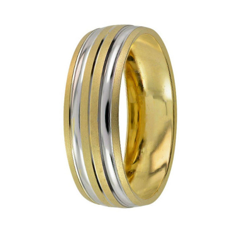 Argolla de Matrimonio, oro 14 kilates, 6 milímetros de ancho, peso aprox 2.6 gramos, hueca