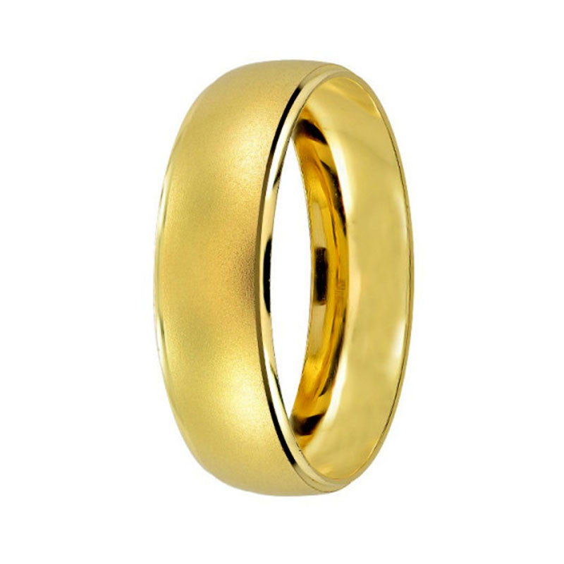 Argolla de Matrimonio, oro 14 kilates, 6 milímetros de ancho, peso aprox 2.6 gramos, hueca