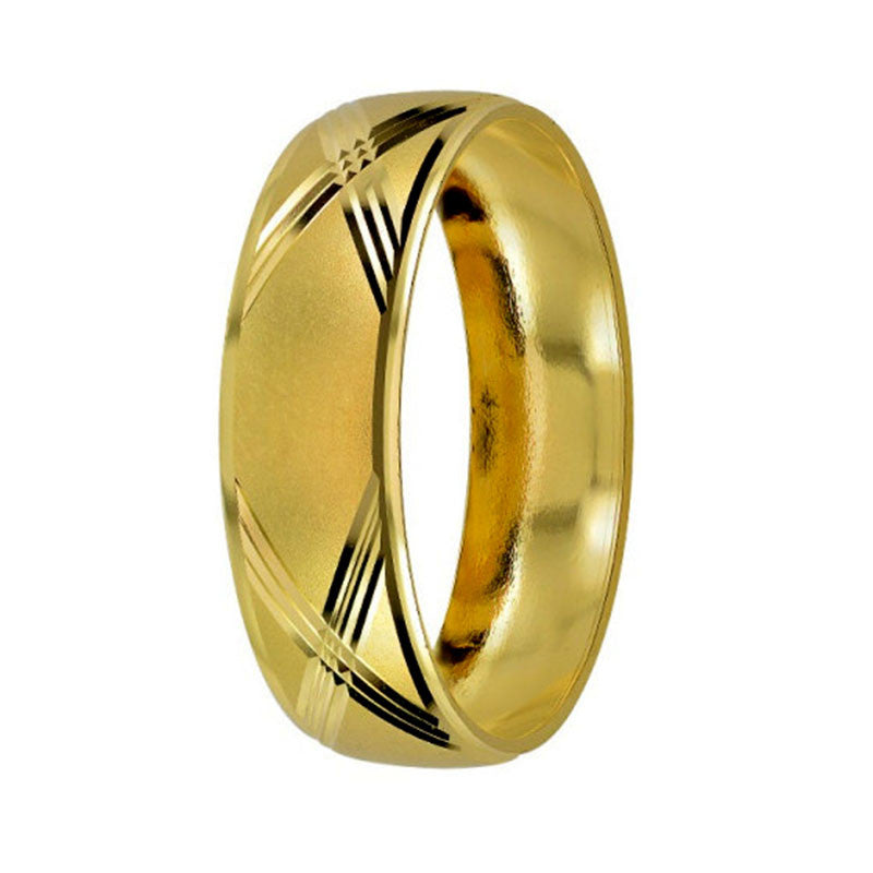 Argolla de Matrimonio, oro 14 kilates, 6 milímetros de ancho, peso aprox 2.3 gramos, hueca