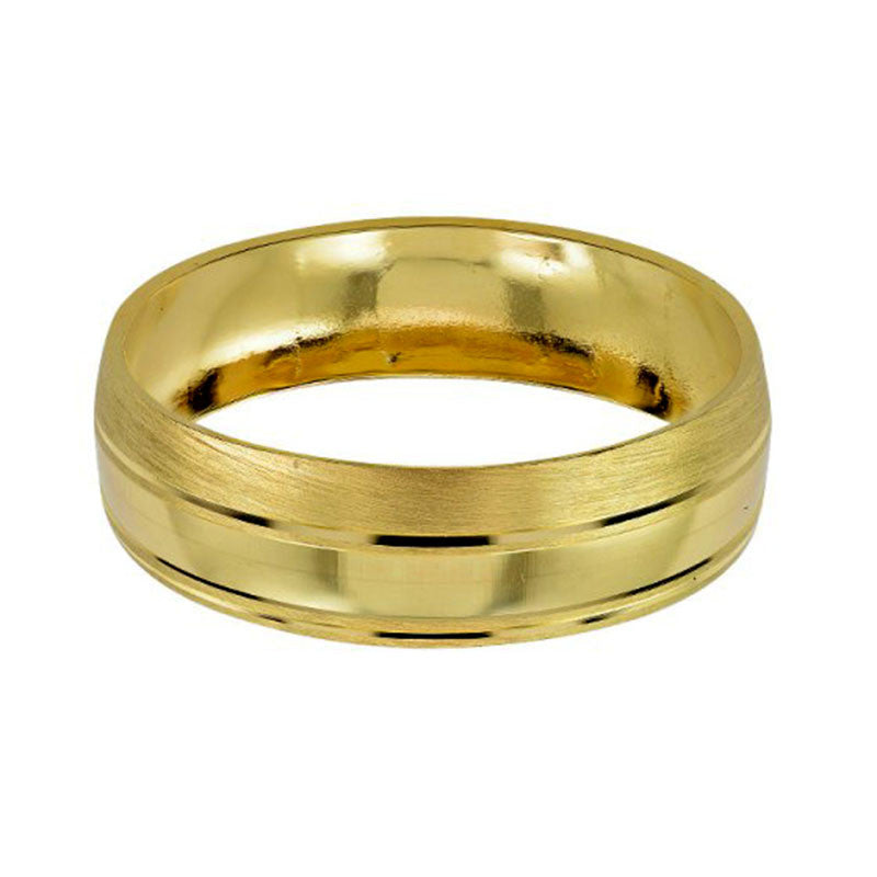 Argolla de Matrimonio, oro 14 kilates, 6 milímetros de ancho, peso aprox 2.6 gramos, hueca