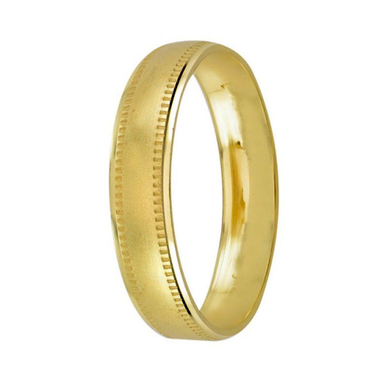 Argolla de Matrimonio, oro 10 kilates, 4 milímetros de ancho, peso aprox 1.5 gramos, hueca