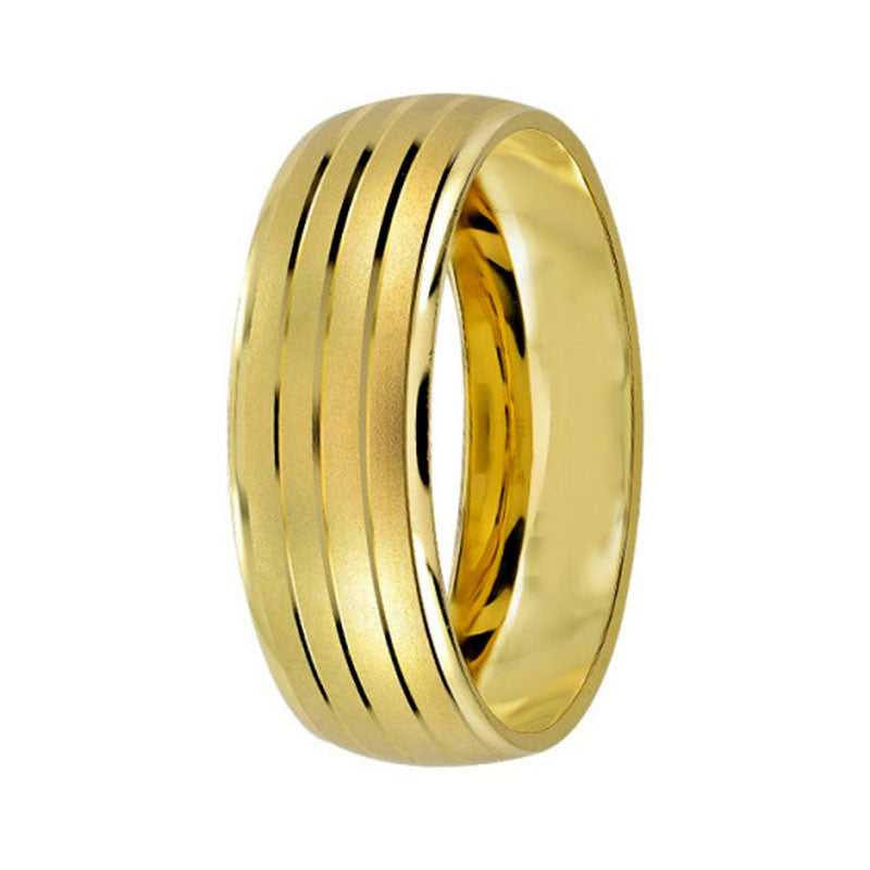 Argolla de Matrimonio, 6mm de ancho, oro 10 kilates, peso aprox 2.7 gramos, hueca