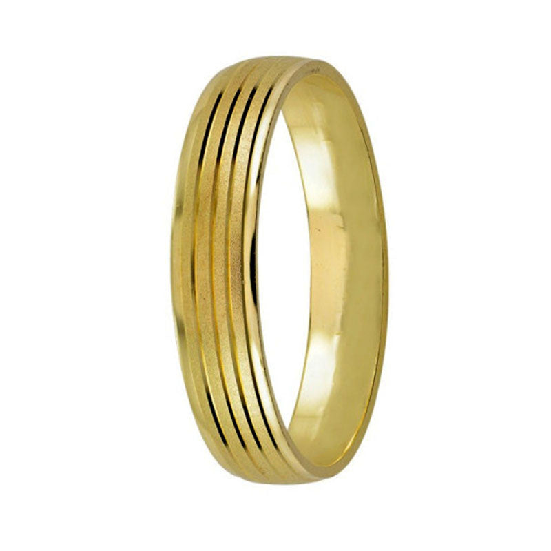 Argolla de Matrimonio, oro 10 kilates, 4mm de ancho, peso aprox 1.8 gramos, hueca