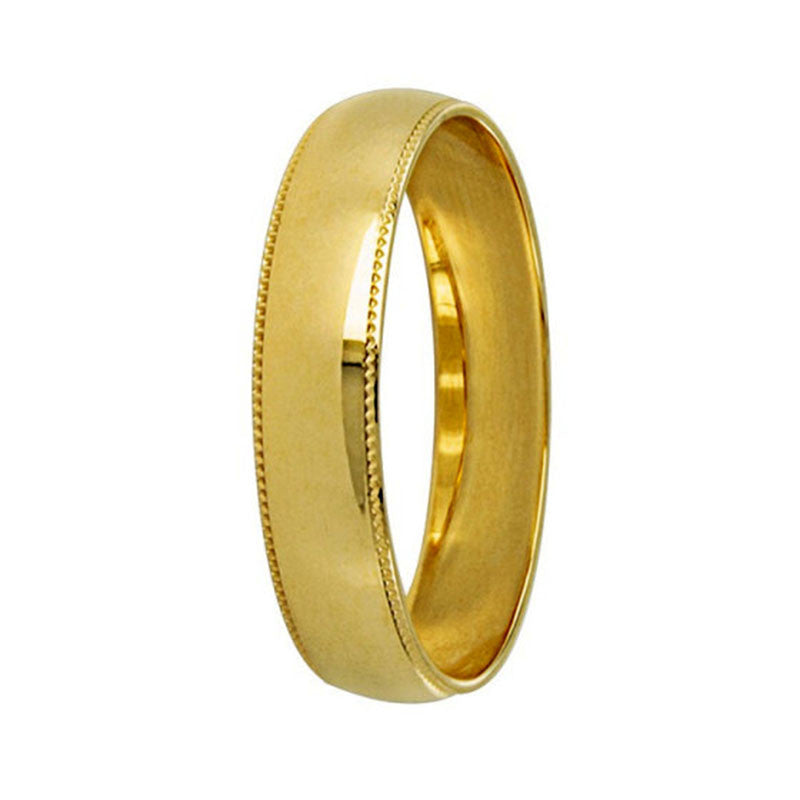 Argolla de Matrimonio, oro 10 kilates, 4 milímetros de ancho, peso aprox 1.5 gramos, hueca