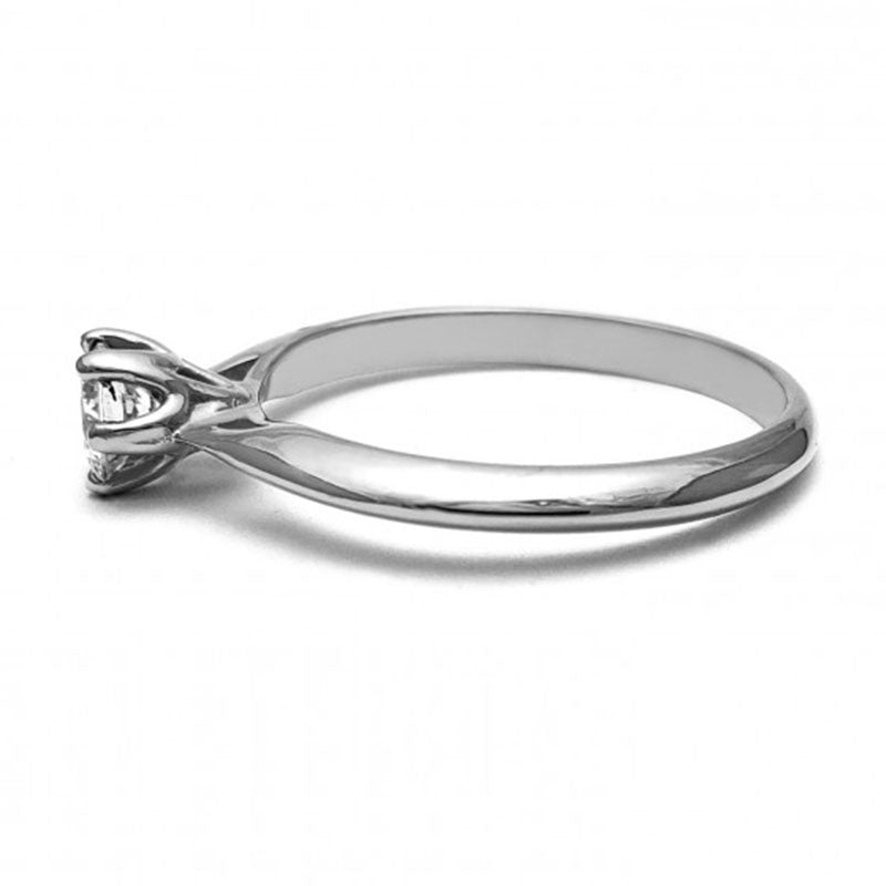 Anillo de Compromiso Solitario | Plata .925 | Zirconia de 5 mm | Peso aprox. 2.50 g