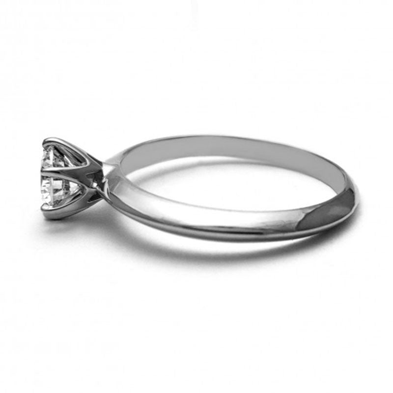 Anillo de Compromiso Solitario | Plata .925 | Zirconia de 5 mm | Peso aprox. 2.30 g