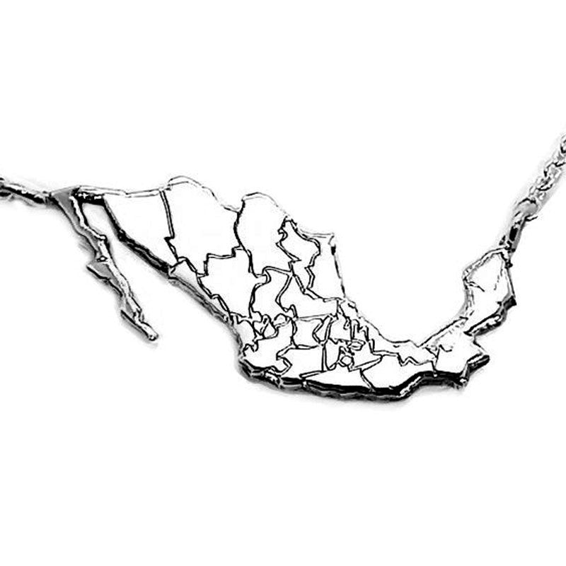 Dije de Plata México, grabado a laser con todos los Estados de la Republica Mexicana